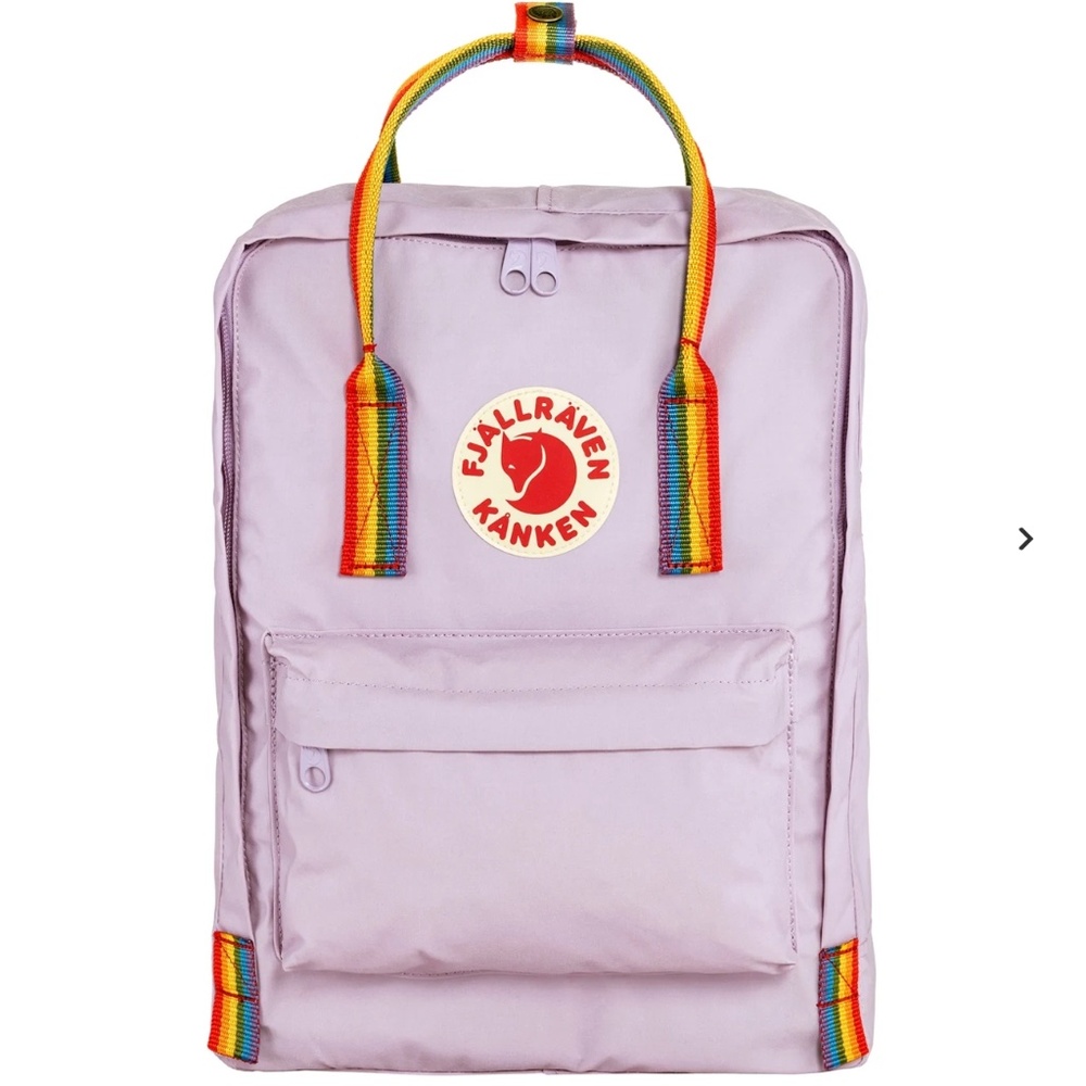 NWT Fjallraven Kanken Rainbow Backpack in Pastel Lavender